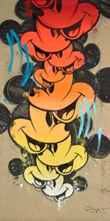 Mouse Accumulation Gradient by Mr. Oreke - Original Painting on Stretched Canvas sized 24x48 inches. Available from Whitewall Galleries